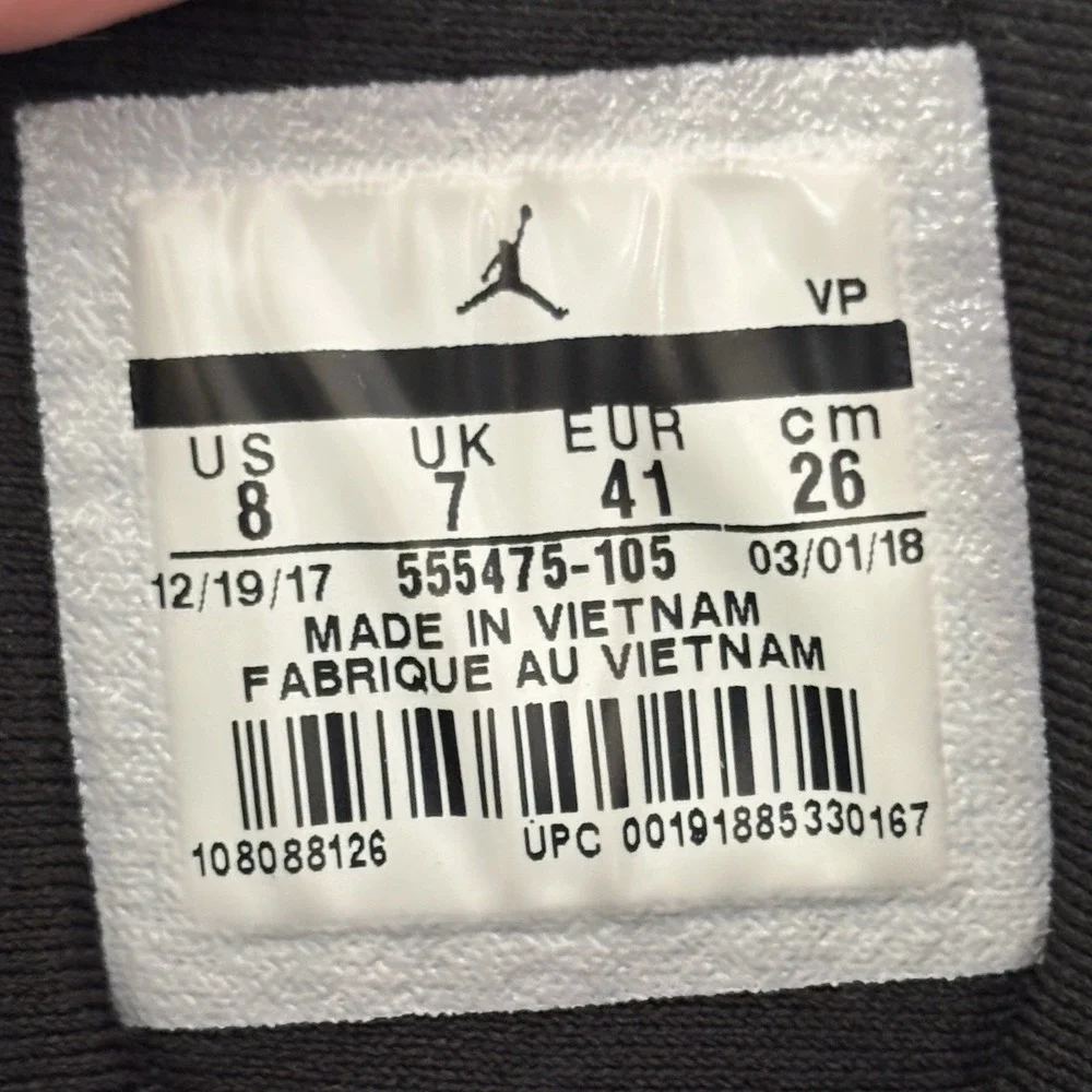 Size‎ 8 Nike Air Jordan Flight Club 91 White Blue Lagoon 555475-105